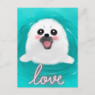 Cute Baby Seal Postcard