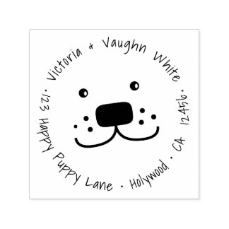 Cute Baby Seal Return Address - Endangered Self-inking Stamp