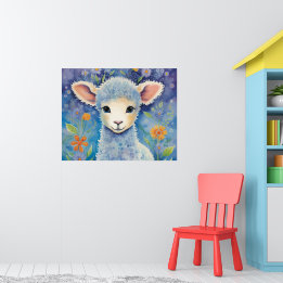 Cute Baby Sheep Poster