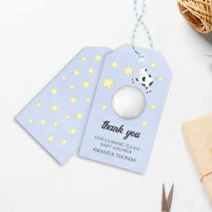 Cute Baby Shower Blue Nursery Rhyme  Gift Tags