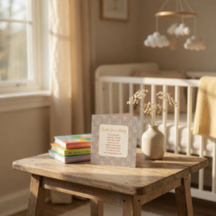 Cute Baby Shower Books for Baby Enclosure Card