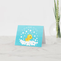 Cute Baby shower de canard en caoutchouc Merci Not