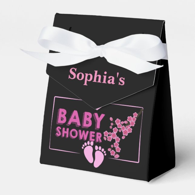 Cute Baby Shower          Favor Box (Front Side)