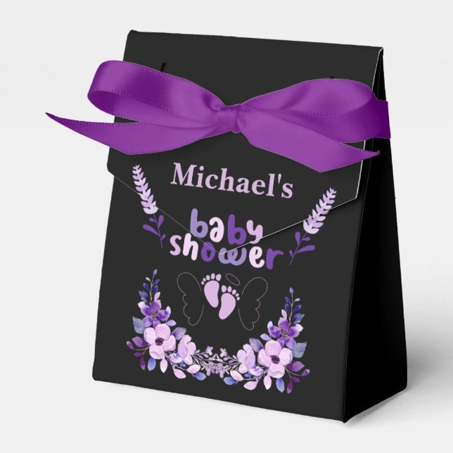 Cute Baby Shower          Favor Box (Front Side)