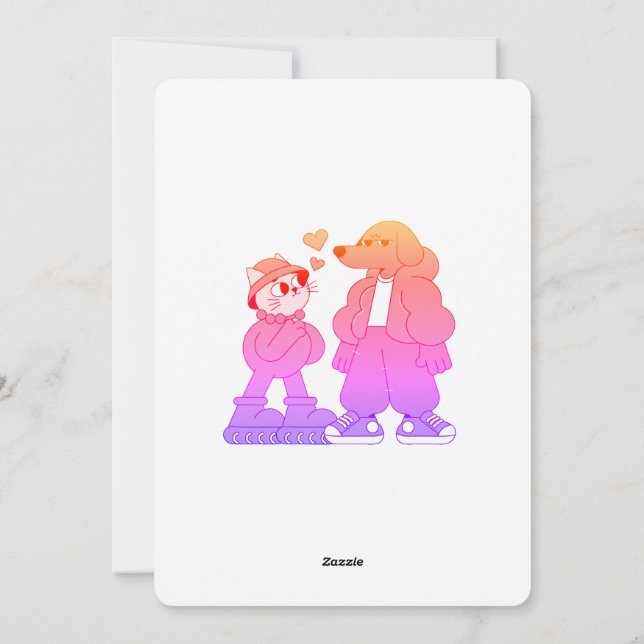 cute baby shower invitation  (Back)