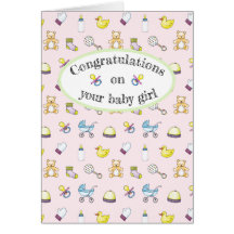 Cute baby shower pattern