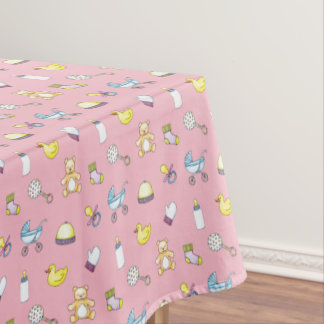 Cute baby shower pattern tablecloth