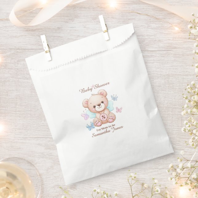 Cute Baby Shower Personalized Favour Bag (Clipped)