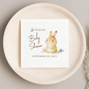 Cute Baby Shower Rabbit Napkin