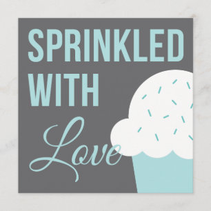 Cute Baby Shower   Sprinkled With Love Invitation
