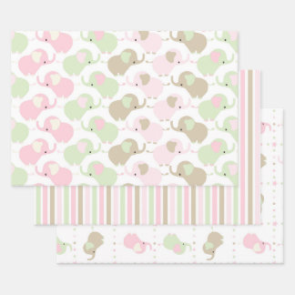Cute Baby Shower Wrapping Paper Sheets