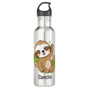 Cute Baby Sloth Custom Name       710 Ml Water Bottle