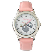 Cute Baby Sloth Girl's First Watch