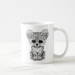 Cute Baby Snow Leopard Cub Coffee Mug