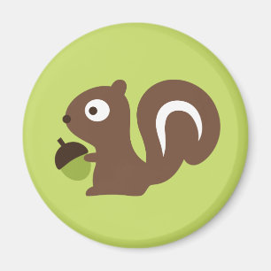 Cute Baby Squirrel Design Magnet