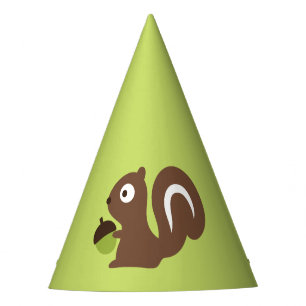 Cute Baby Squirrel Design Party Hat