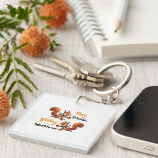 Cute Baby Squirrels Bodysuit, Keychain