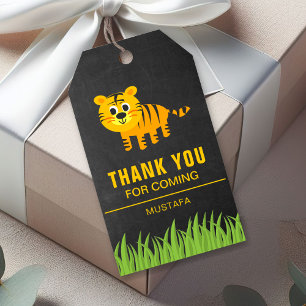 Cute Baby Tiger Aqiqah Gift Tags