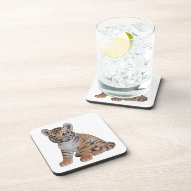 Cute Baby Tiger Cub Coaster (Right Side)