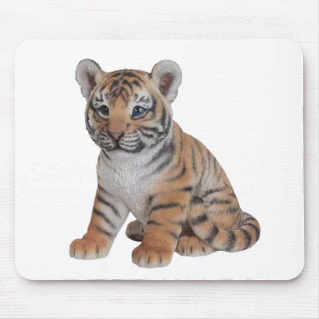 Cute Baby Tiger Cub Mouse Pad (Front)