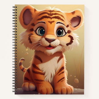 cute baby tiger notebook