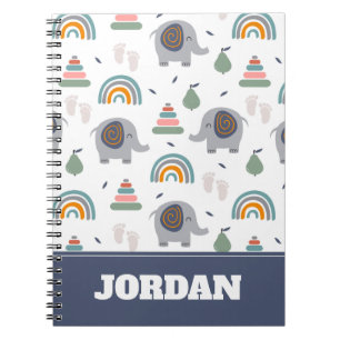 Cute Baby Toy Pattern Notebook