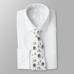 Cute Baby Toy Pattern Tie