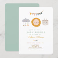 Cute Baby Toys  Baby Shower Invitation