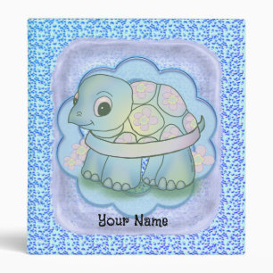 Cute Baby Turtle binder