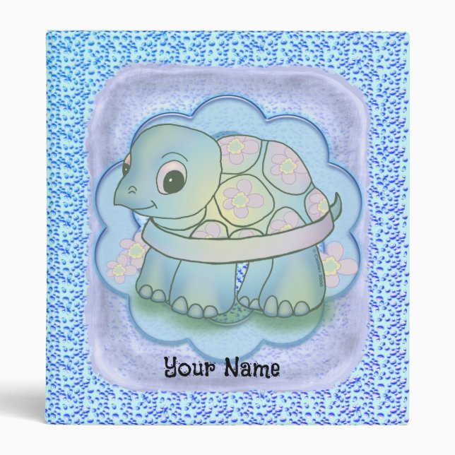 Cute Baby Turtle binder (Front)
