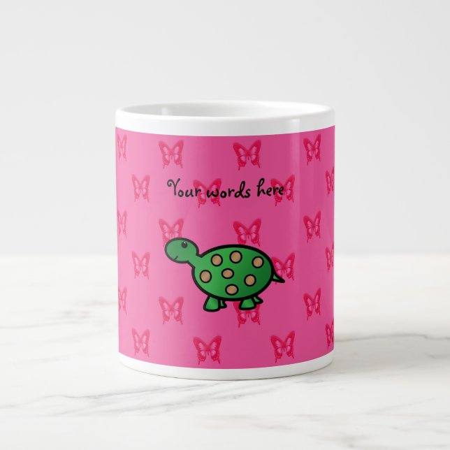 Cute baby turtle large coffee mug (Front)