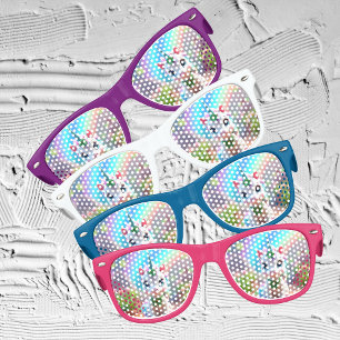 Cute baby unicorn and rainbow, girls birthday  kids sunglasses