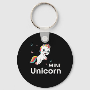 Cute baby unicorn Modern Keychain
