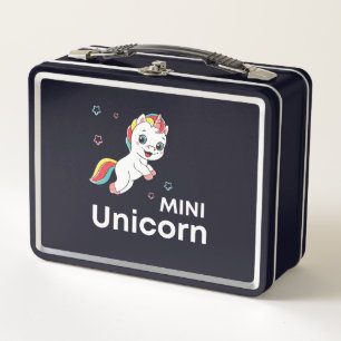 Cute baby unicorn Modern Metal Lunch Box
