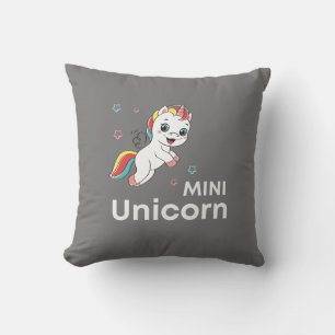 Cute baby unicorn Modern Throw Pillow