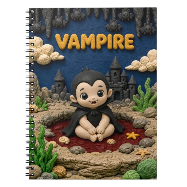 Cute Baby Vampire, Mythical Notebook (Front)