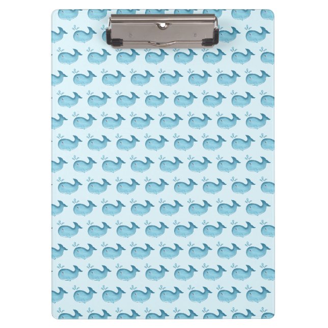 Cute Baby Whale Clipboard (Front)