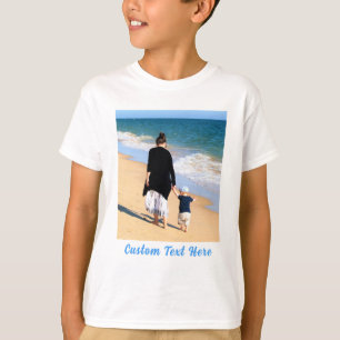 Cute Baby with Mom Photo T-Shirt Personalized Text