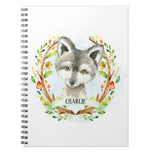 Cute Baby Wolf Notebook
