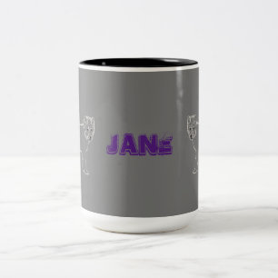 Cute baby wolf  Two-Tone coffee mug