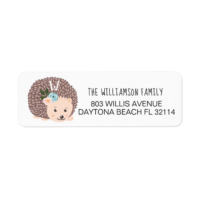 Cute Baby Woodland Hedgehog Forest Animal (Front)