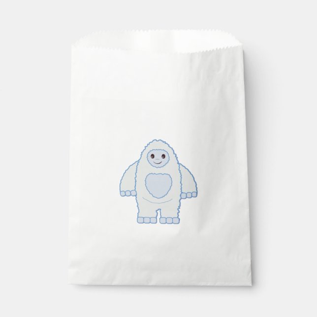 Cute Baby Yeti Favour Bag (Front)