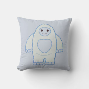 Cute Baby Yeti Throw Pillow