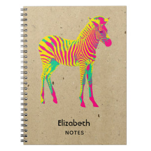 Cute Baby Zebra Colourful Notebook