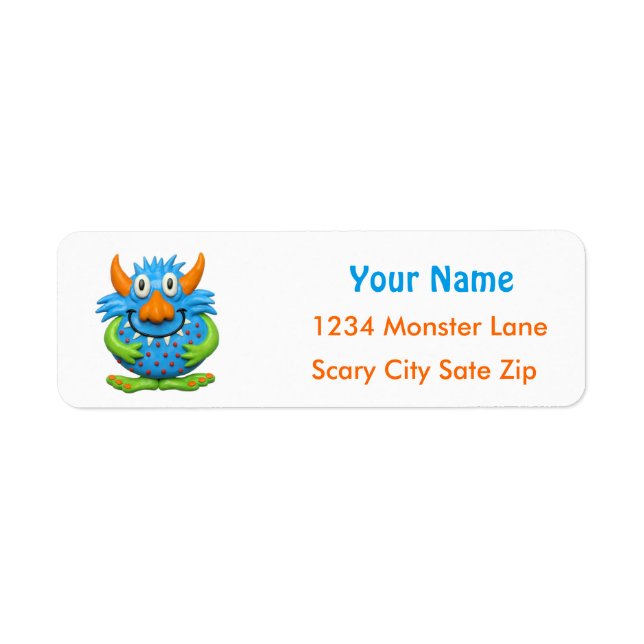 Cute Baby's 1st Birthday Halloween Monster Party (Front)
