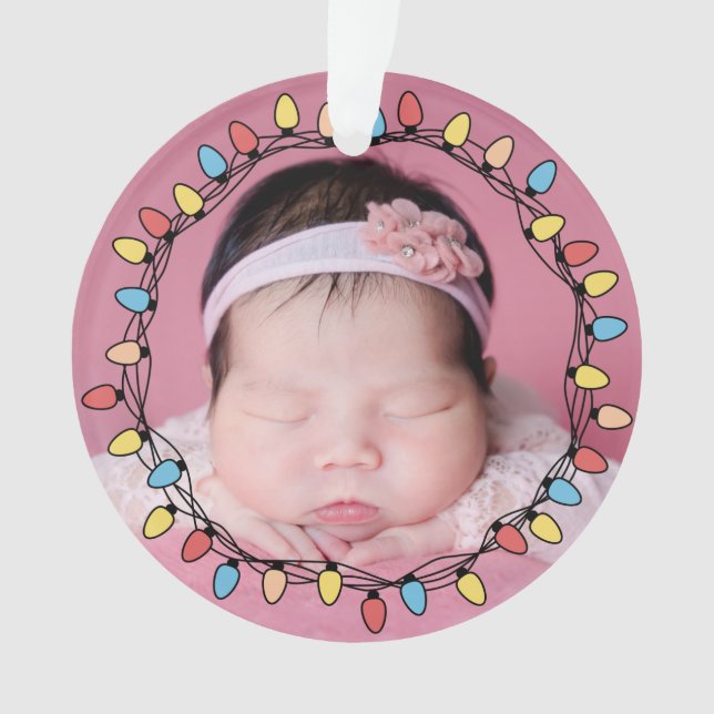Cute baby's first christmas  ornament (Front)
