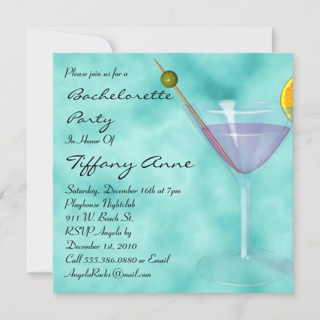 CUTE Bachelorette Invitations concepteurs (Devant)