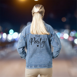 Cute Bachelorette Party Denim Jacket