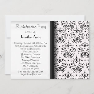 Cute Bachelorette Party Time Invitation