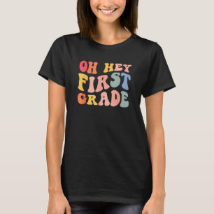 Cute Back To School 1st Grade Grade Groovy Teacher T-Shirt